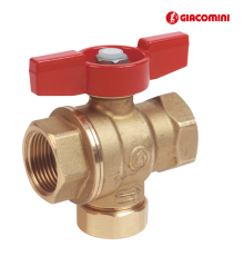 Кран кульовий Giacomini R701FY004 - 3/4" з вбудованим фільтром