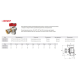 Кран кульовий з накидною гайкою Giacomini R781PX014 - 3/4" ВВ кутовий