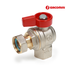 Кран кульовий з накидною гайкою Giacomini R781PX013 - 1/2" ВВ кутовий