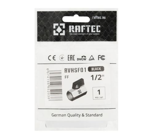 Кран шаровый Raftec BLACK DN10 ВВ 1/2" MINI (RVHSF01) Кран шаровый Raftec BLACK DN10 ВВ 1/2" MINI (RVHSF01)