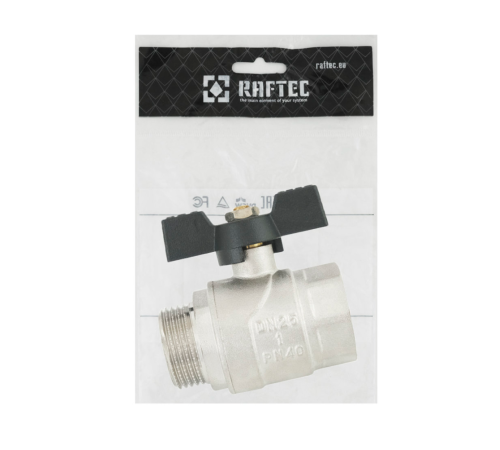 Кран кульовий Raftec BLACK PN40 ВЗ 1" (DRB31) Кран кульовий Raftec BLACK PN40 ВЗ 1" (DRB31)