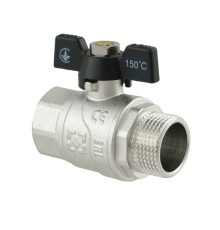 Кран кульовий Raftec BLACK PN20 ВЗ 3/4" (DRB21)