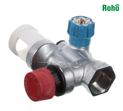 Група безпеки бойлера вертикальна ROHO R2110-075 - 3/4*3/4" ВЗ (з перехідником) Група безпеки бойлера вертикальна ROHO R2110-075 - 3/4*3/4" ВЗ (з перехідником)