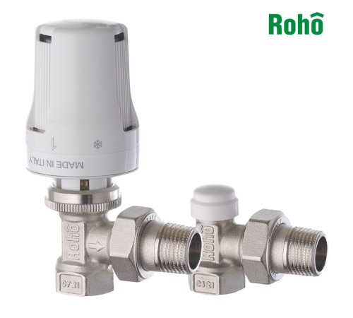 Комплект для підключення радіатора ROHO R5150-050K 1/2" кутовий Комплект для підключення радіатора ROHO R5150-050K 1/2" кутовий