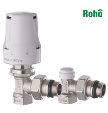 Комплект для підключення радіатора ROHO R5151-050K 1/2" кутовий (антипротечка)