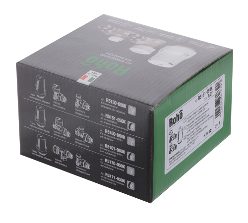 Комплект для підключення радіатора ROHO R5170-050K 1/2" осьовий Комплект для підключення радіатора ROHO R5170-050K 1/2" осьовий