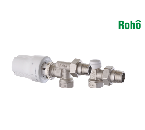 Комплект для підключення радіатора ROHO R5170-050K 1/2" осьовий Комплект для підключення радіатора ROHO R5170-050K 1/2" осьовий