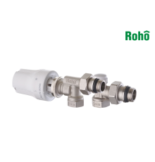 Комплект для підключення радіатора ROHO R5171-050K 1/2" осьовий (антипротечка)