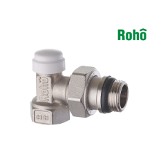 Кран радіаторний кутовий ROHO R5251-050 - 1/2" обратка (антипротечка)