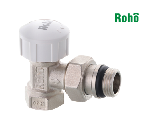 Кран термостатичний кутовий ROHO R5151-050 - 1/2" (антипротечка) Кран термостатичний кутовий ROHO R5151-050 - 1/2" (антипротечка)