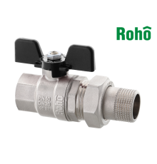 Кран із американкою прямий Roho - 1" (R105-100B) Black