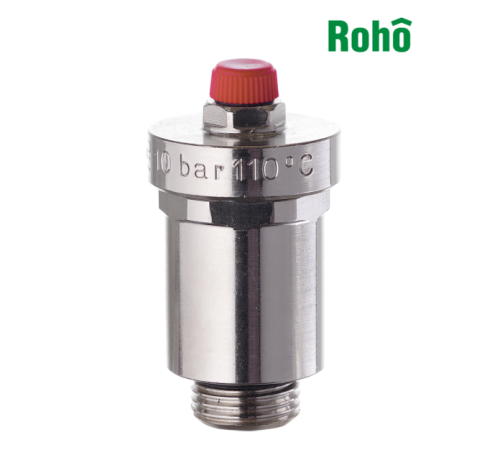 Повітровідвідник автоматичний прямий ROHO R1301-050N - 1/2" З (нікель)