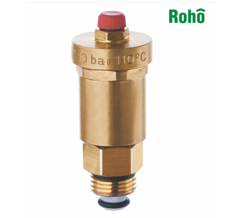 Повітровідвідник автоматичний з клапаном прямий ROHO R1302-050 - 1/2" З
