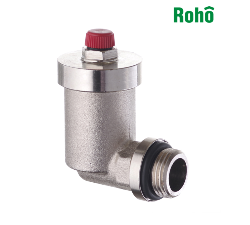 Повітровідвідник автоматичний кутовий ROHO R1303-050N - 1/2" З (нікель)