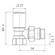 Комплект угловых кранов Raftec RV-6012 1/2"x1/2"