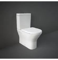 Унітаз-компакт RAK Ceramics RESORT RST17AWHA+RST10AWHA+RESC0004 безобідковий з сидінням Soft-close