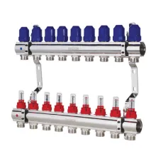 Коллекторный блок с расходомерами KOER KR.1110-09 - 1”x9 WAYS