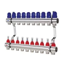 Коллекторный блок с расходомерами KOER KR.1110-10 - 1”x10 WAYS