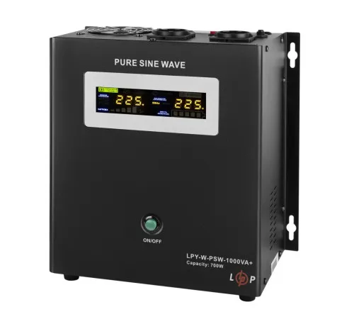 ИБП с правильной синусоидой LPY-W-PSW-1000VA+ (700Вт) 10A/20A