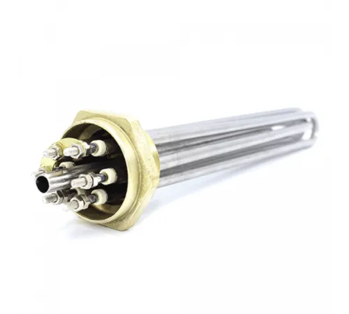 Блок ТЕН Sanal прямий потрійний 9000W/220V 2 дюйма різьблення