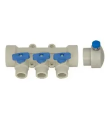 Kalde Коллектор PPR D40*20 на 3 выхода BLUE (20)