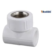 Kalde WHITE Тройник резьба внутренняя D20*1/2 (25/75)
