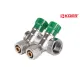 Коллектор вентильный KOER KR.1124-2 1”x2 WAYS c фитингом под углом 120°