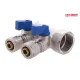 Колектор вентильний KOER KR.1126-2 - 1”x2 WAYS з куля. кранами та фітингом