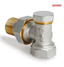 Кран радіаторний кутовий KOER KR.902 - 1/2*1/2 обратка