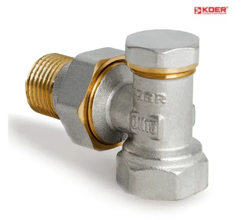 Кран радіаторний кутовий KOER KR.902 - 3/4*3/4 обратка Кран радіаторний кутовий KOER KR.902 - 3/4*3/4 обратка