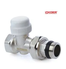 Кран термостатический прямой KOER KR.923-Gi - 3/4" (антипротечка)