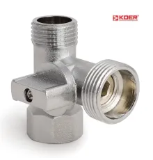 Кран трійник приладовий KOER KR.515 - 1/2*3/4*1/2"F