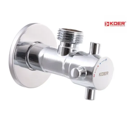 Кран приладовий кутовий KOER KR.517 - 1/2*1/2" Кран приладовий кутовий KOER KR.517 - 1/2*1/2"