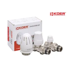Комплект для підключення радіатора KOER SET-12 - 1/2"*1/2" ВЗ (прямий)