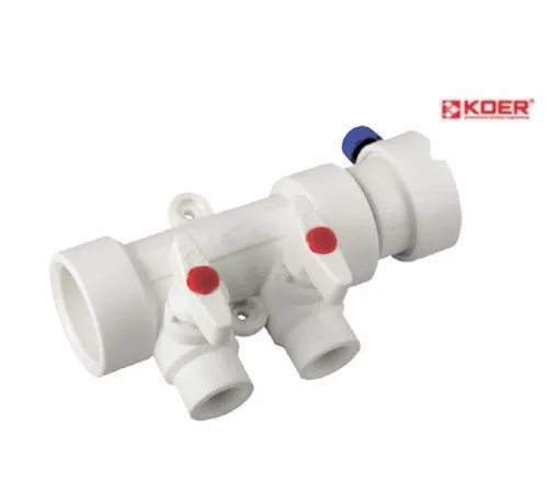 Колектор PPR KOER D40*20 на 2 виходи K0169.PRO (KP0219) Колектор PPR KOER D40*20 на 2 виходи K0169.PRO (KP0219)