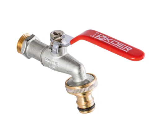 Кран поливу KOER KR.257 - 1/2" (з конектором для швидкого підключ.) Кран поливу KOER KR.257 - 1/2" (з конектором для швидкого підключ.)