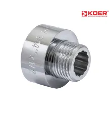 Переходник KOER KF.A0406.CHR - 1/2*3/8" (хром)