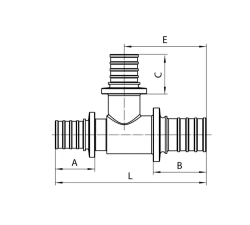 Трійник перехідний KOER KA.T25-16-25 - 25*16*25 Трійник перехідний KOER KA.T25-16-25 - 25*16*25
