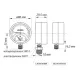 Термо-Манометр радіальний KOER KM.821R D=80 мм (0-6 bar) 1/2''