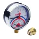 Термо-Манометр радіальний KOER KM.821R D=80 мм (0-6 bar) 1/2''