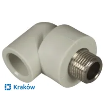 Кут з зовнішнім різьбленням Krakow D20*1/2 (латунь)