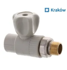 Кран PPR радиаторный прямой Krakow (КБП) D20*1/2 (вентилный)