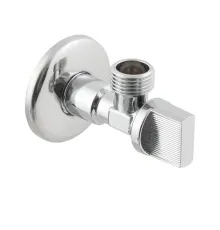 Кран приборный угловой Raftec Relo Silver 1/2"*3/4" KH0102