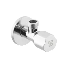 Кран приборный угловой Raftec Silver ABS Handle 1/2"*1/2" VMI0101 ( с керамическим запорным элементом )