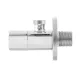 Кран приборный угловой Raftec Relo Silver 1/2"*1/2" VKE80101 ( с керамическим запорным элементом )