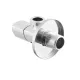 Кран приборный угловой Raftec Relo Silver 1/2"*1/2" VKE80101 ( с керамическим запорным элементом )