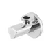 Кран приборный угловой Raftec Relo Silver 1/2"*1/2" VKE80101 ( с керамическим запорным элементом )