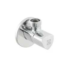 Кран приборный угловой Raftec Relo Silver Mini 1/2"*1/2" VKM80101 ( с керамическим запорным элементом )
