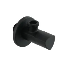 Кран приборный угловой Raftec Relo Black 1/2"*1/2" VKB80101 ( с керамическим запорным элементом )