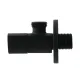 Кран приборный угловой Raftec Relo Black 1/2"*3/4" VKB80102 ( с керамическим запорным элементом )
